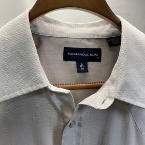 Panhandle Slim‎ Western Shirt Diamond Pattern Snap Button Front L 16 1/2 35